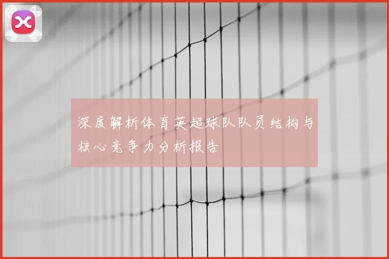 深度解析体育英超球队队员结构与核心竞争力分析报告